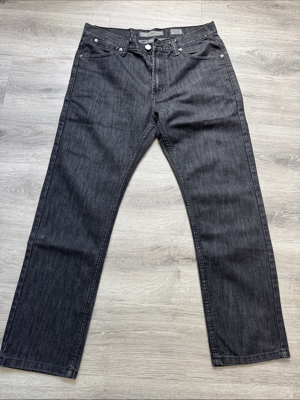 PD&C Men's Straight Jeans in Dark Gray